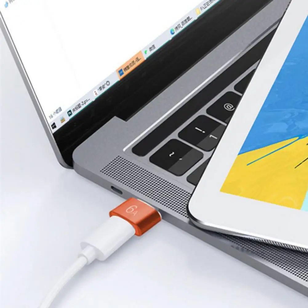 Practical USB-C Adapter 6A Type-C Cable Adapter Safe Data Transmission Type-C Female to USB 3.0 Male Data Charger Converter