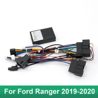 Adaptador de Cable de alimentación Android de 16 pines para Audio de coche con caja Canbus para Ford Ranger 2019-2020 arnés de cableado de DVD MP5