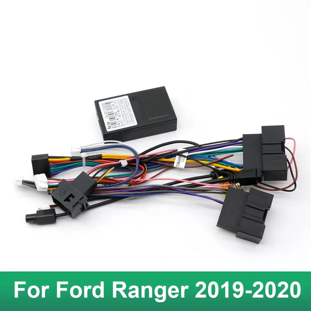 Car Audio 16PIN Android Power Cable Adapter With Canbus Box For Ford Ranger 2019-2020 Ranger MP5 DVD Power Wiring Harness