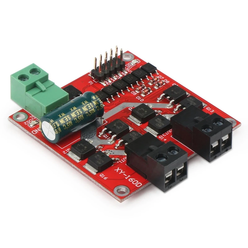 1 Pc Red 7A 160W 12V 24V Dual Channel DC Motor Driver Module H Bridge L298 Logic PWM Drive Control Optocoupler