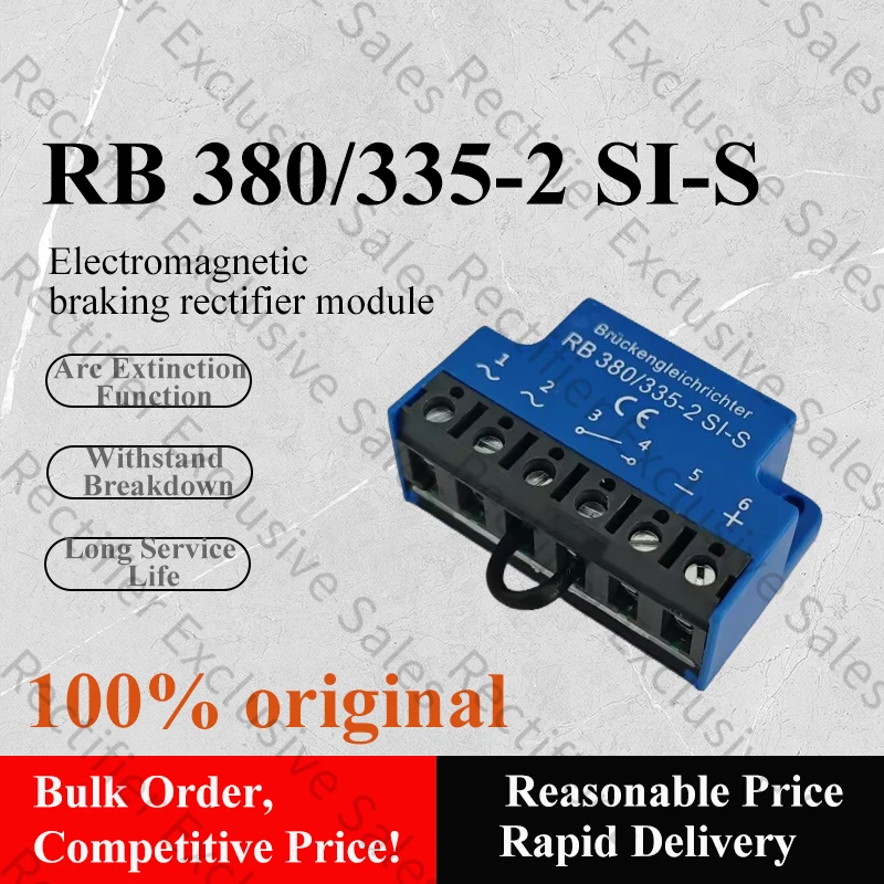 RB380/335-2 SI-S Full-Wave Motor Brake Rectifier, Brake DC Module