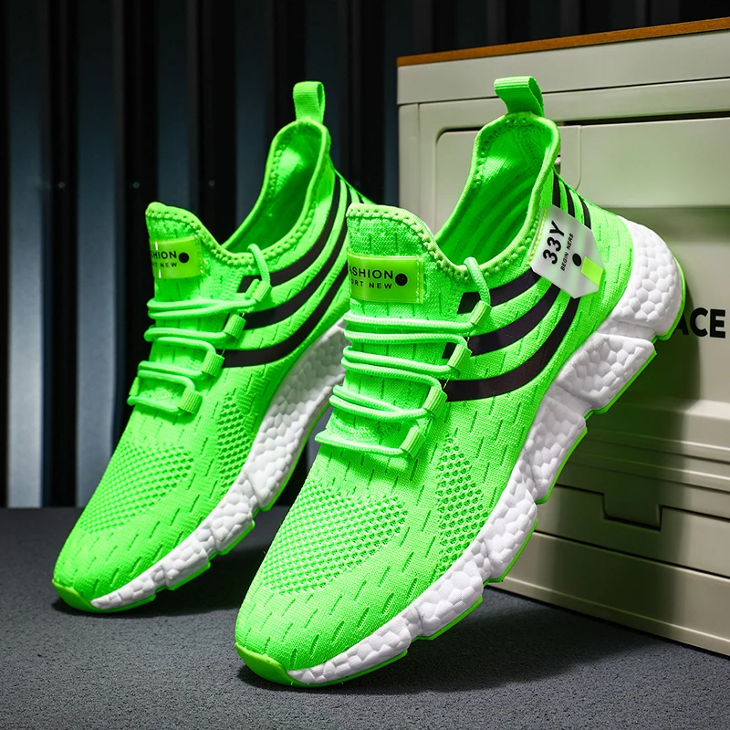 Men Women Running Shoes Lightweight Casual Sneakers Breathable Athletic Racing Shoes Rebound Trail Jogging Shoes Walking Shoes