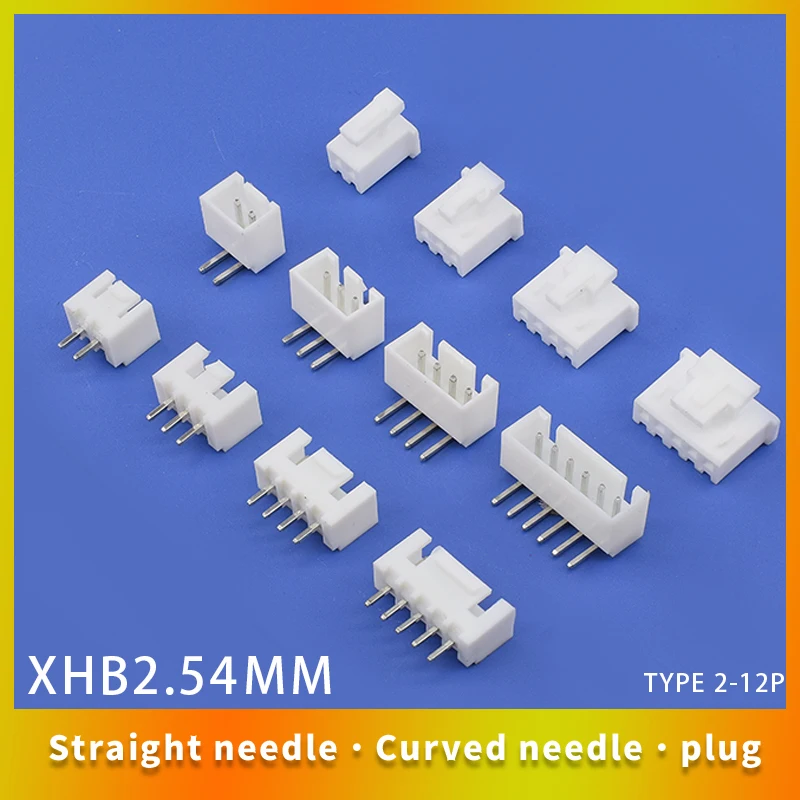 50 Stuks Xhb2.54 2.54Mm Socket Connector Pin Header Rechte Pin 2P-12P