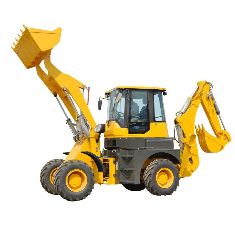 Hot Selling Garden Construction Multifunctional New 4 Wheel Drive Hydraulic Mini Backhoe Excavator Loader