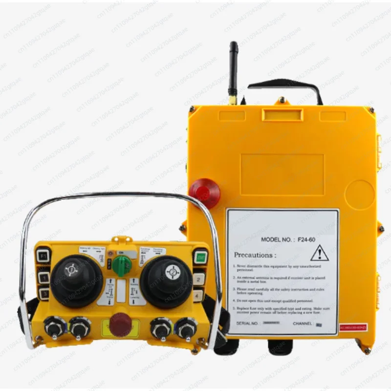 F24-60 Tower Crane Wireless Remote Control Double Rocker Industrial Crane Radio Controller Transmitter Receiver System