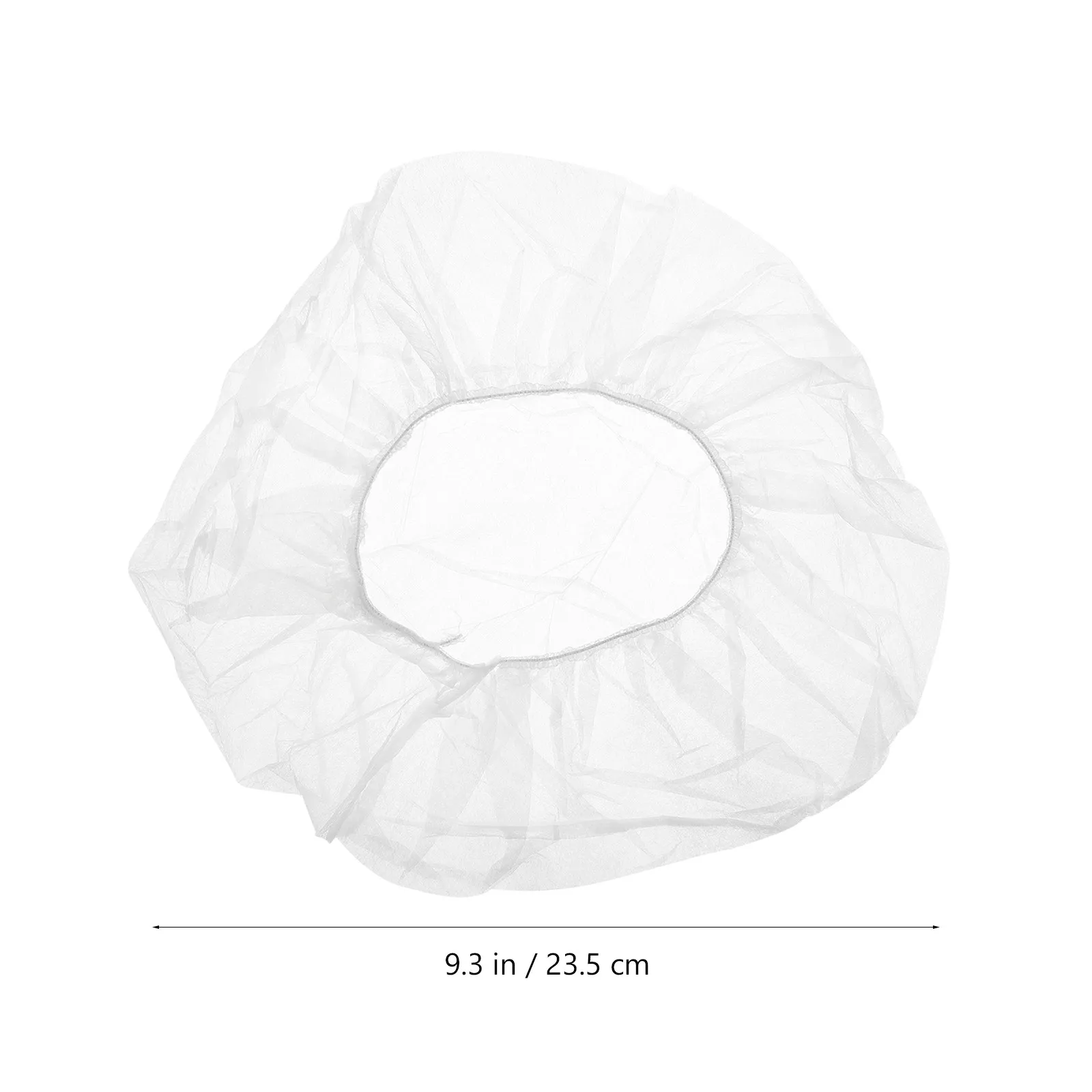 100Pcs Disposable Non Woven Bouffant Cap Elastic Hair Net Cover for Chef Waiter Baker Cleaner Cafe Juice Shop Hotel Food Factory