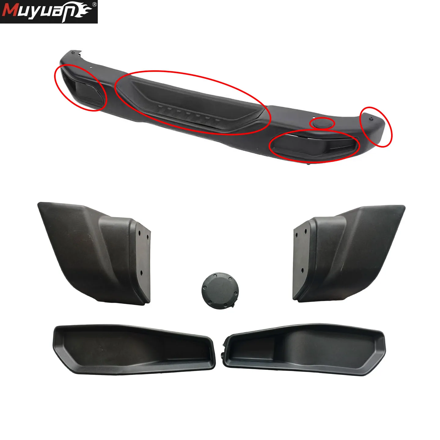 Fit for Jeep Wrangler Jk 2007 -2017 Rear Bumper Plastic Parts Conner Guard 10Th Anniversary Bumper Accessories