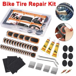 Bicycle Flat Tire Repair Kit Bike Inner Tube Patching Wheel Tyre Lever Free Cold Patch Sealant Portable Rubber Tyre Repair Pads