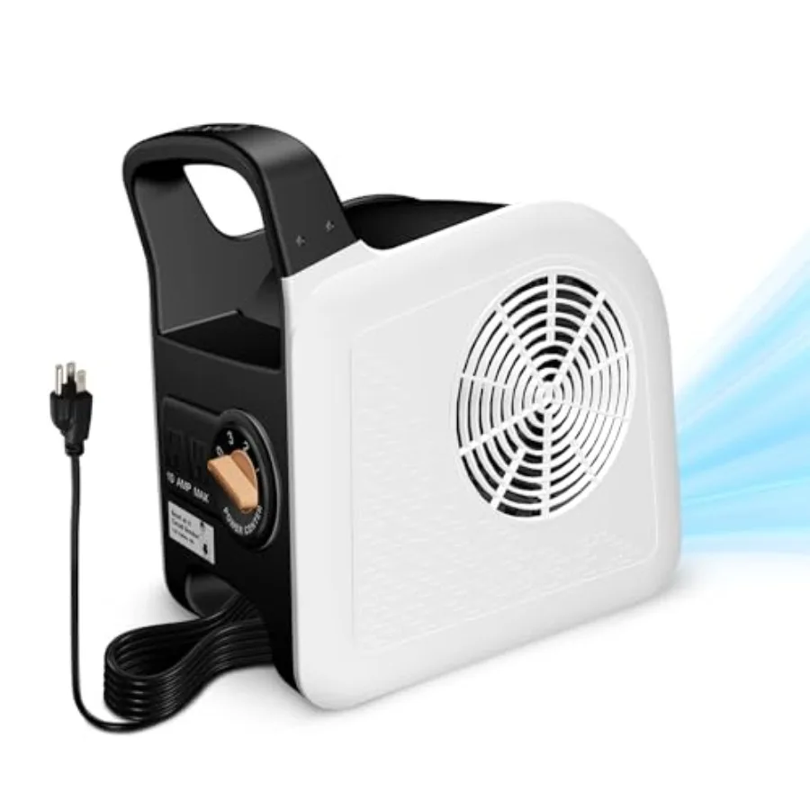 

Air Mover Blower Fan - Floor Drying Fan for Cooling, Drying and Exhausting at Home, Job Site, Garage, Shop, 3 Speeds Portable U
