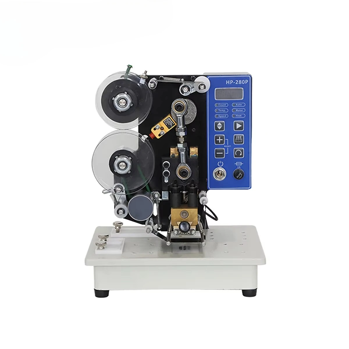 Machine Expiration Date Printer with Plastic Film and Bag PackagingHot-Selling HP-280P Electric Semi-Automatic Ribbon Coding