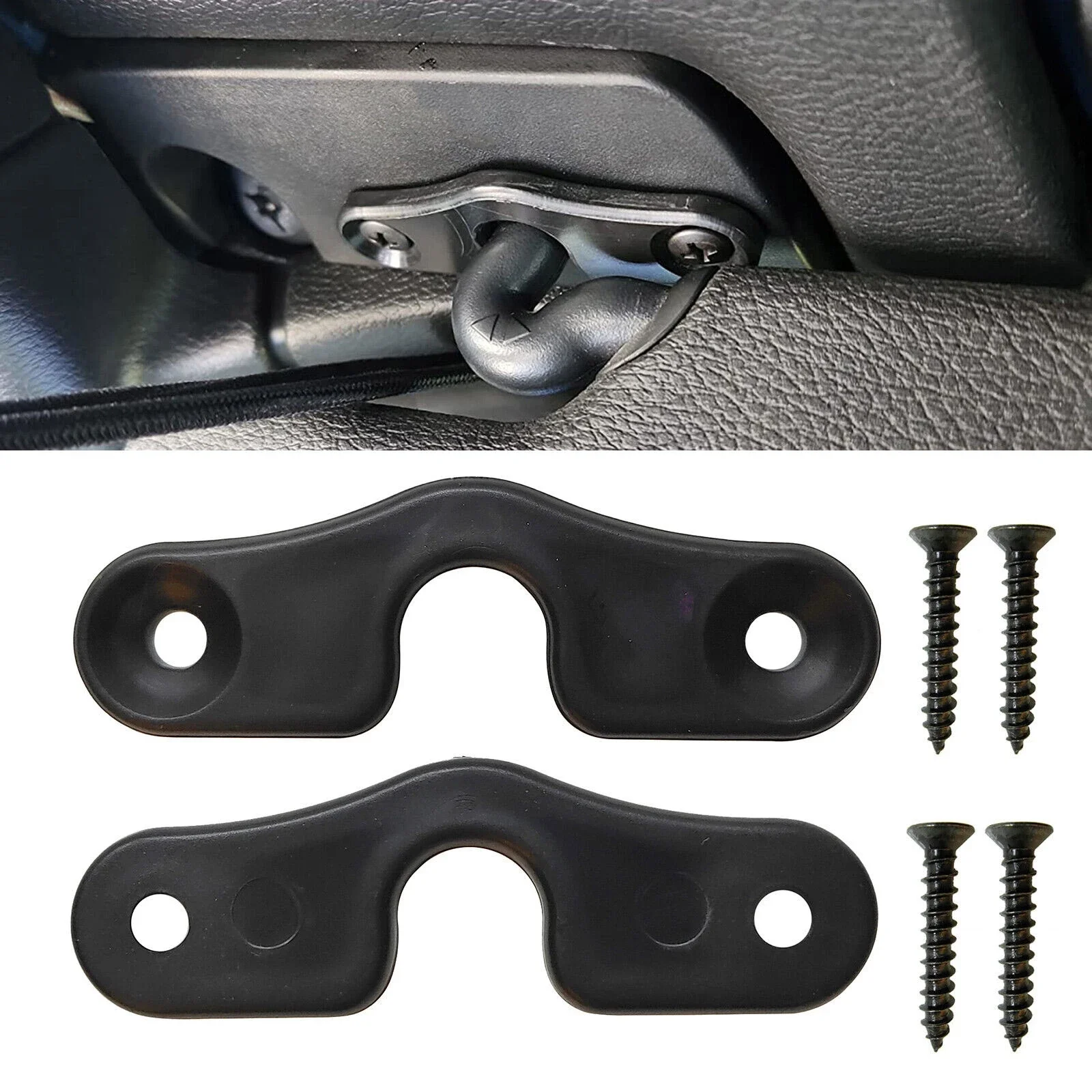 2pcs Car Sun Visor Clips Bracket Holder For Jeep JK 2018 JL 2018-2022 Gladiator 2020-2022