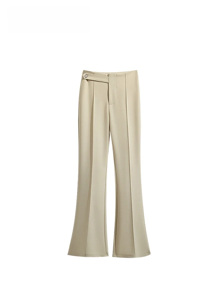 

Cara CLUB High Waist Bell Bottom Pants for Women plus Size Spring Fashionable Slimming Pear Shaped Body Concealing Trousers