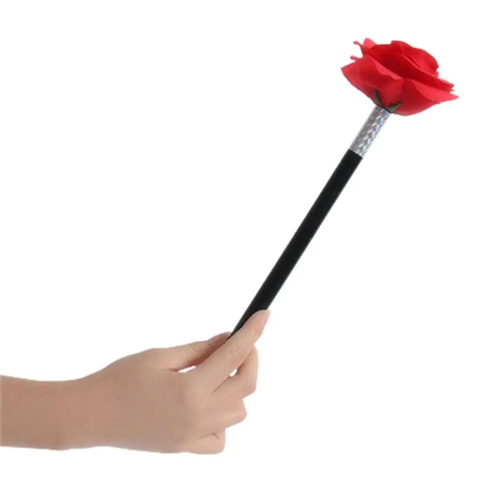 Close Up Stick To Rose Street Stage Gimmicks Props Flower Magic Tricks Magic Stick Wand Rose Magic Props Funny Gifts