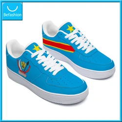 Dropshipping Print On Demand POD Casual Shoes Democratic Republic of Congo Flag Custom Print Air Force Sneaker Free Shipping