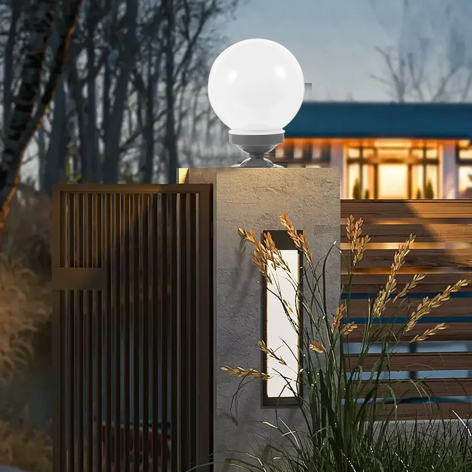 

Garden Globe Lampshade Acrylic Post Wall Replacement Floor Covers Outdoor Decor Simple Style Long Service Life