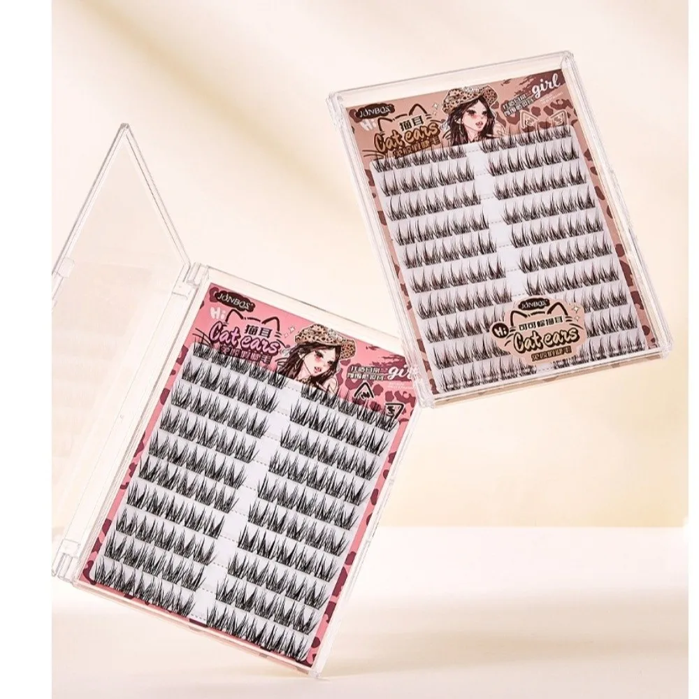 

100 Cluster 6-11MM Self Adhesive False Eyelashes Easy to Wear Eye Makeup Anime Style False Eyelashes No Glue Needed Natural