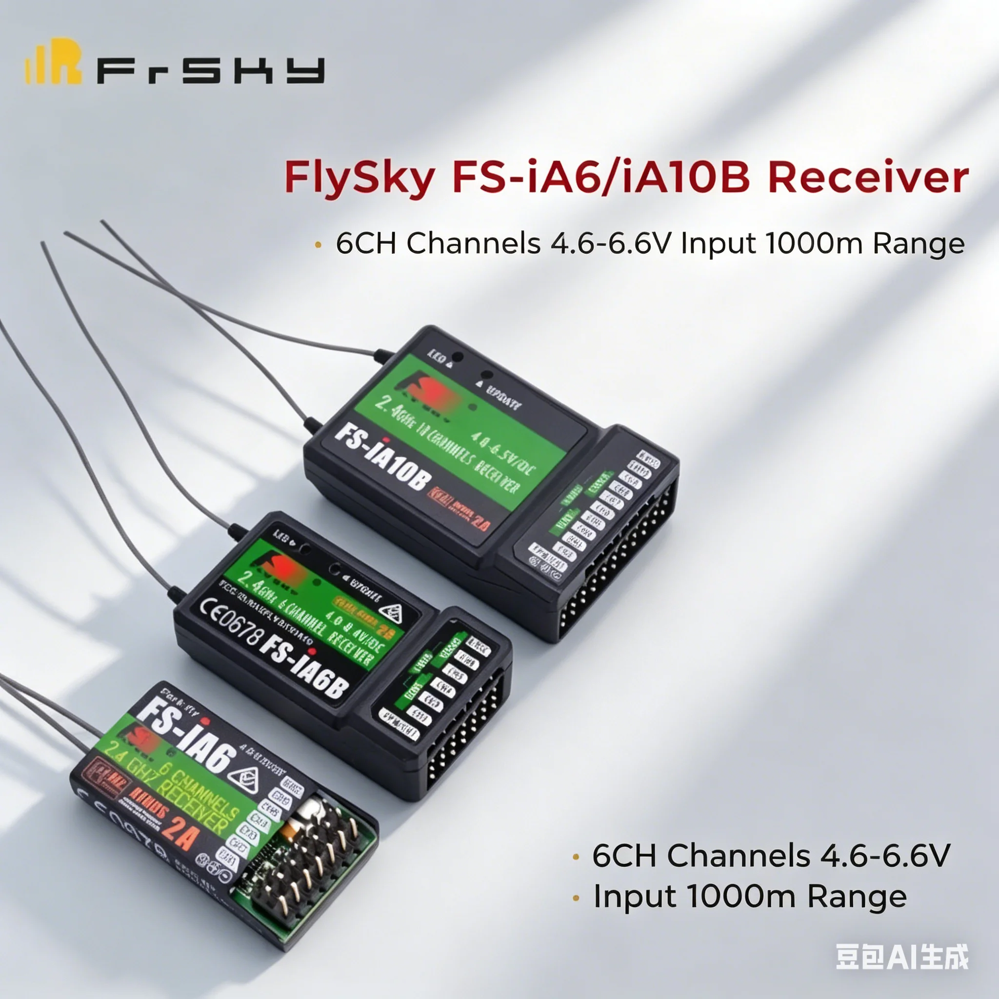 

FlySky FS-IA10B IA6B X6B FS-A8S IA6 receiver receptor for i6 i10 CT6B T6 TH9x transmisor de Control remoto partes