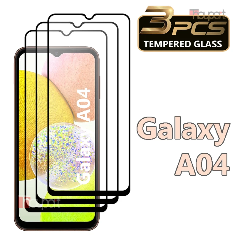 3PCS Tempered Glass For Samsung Galaxy A04 A04E Screen Protector Explode Proof Film For Samsung A04S Glass