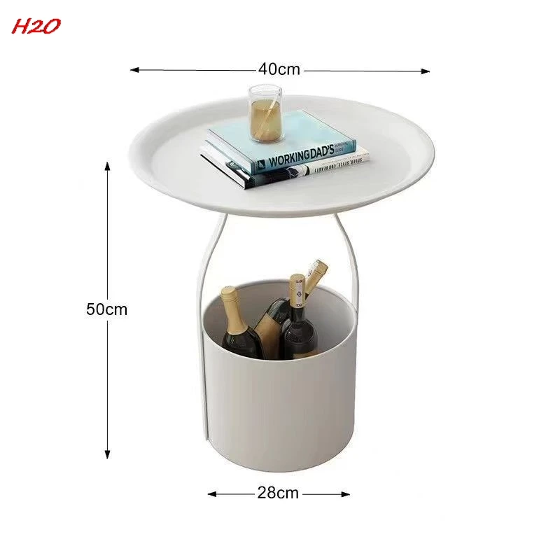 H2O Sofa Side Table Simple Mini Small Table Simple Side Corner Table Creative Coffee Table Light Luxury Round Table Hot New