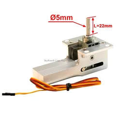 Aluminium Giant Retract Servoless Retractable Full Metal Case Landing Gear With 5mm Removeable Axle Shaft For RC Airplane Model