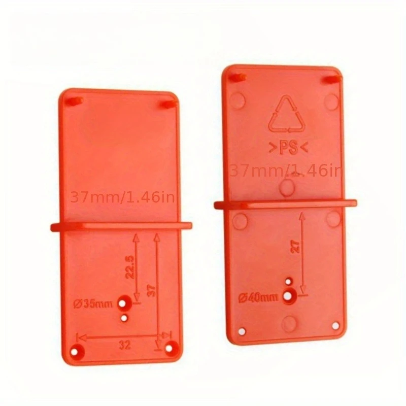 Hinge Hole Drilling Guide Plastic 35mm Woodworking Punch Opener Locator For Furniture Installation DIY Template Carpentry Tools