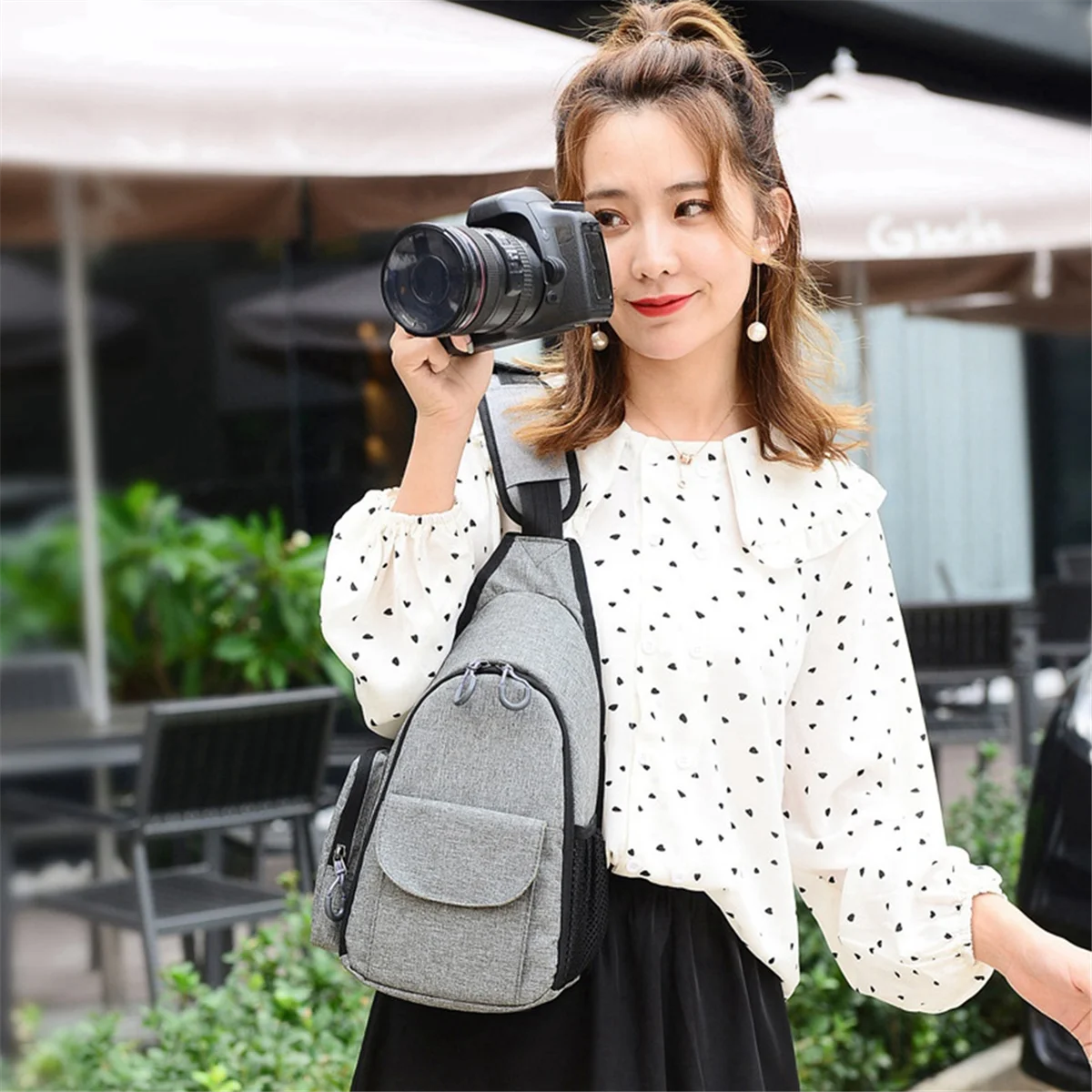

X61A_Водонепроницаемый рюкзак для камеры Sony Alpha A6500, A6300 Серый