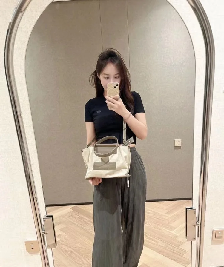 New Luxury Japanese Y2k Niche Canvas Designer Messenger Big Handbags Large Capacity Tote Shopping Cross Body Shoulder Women Bag