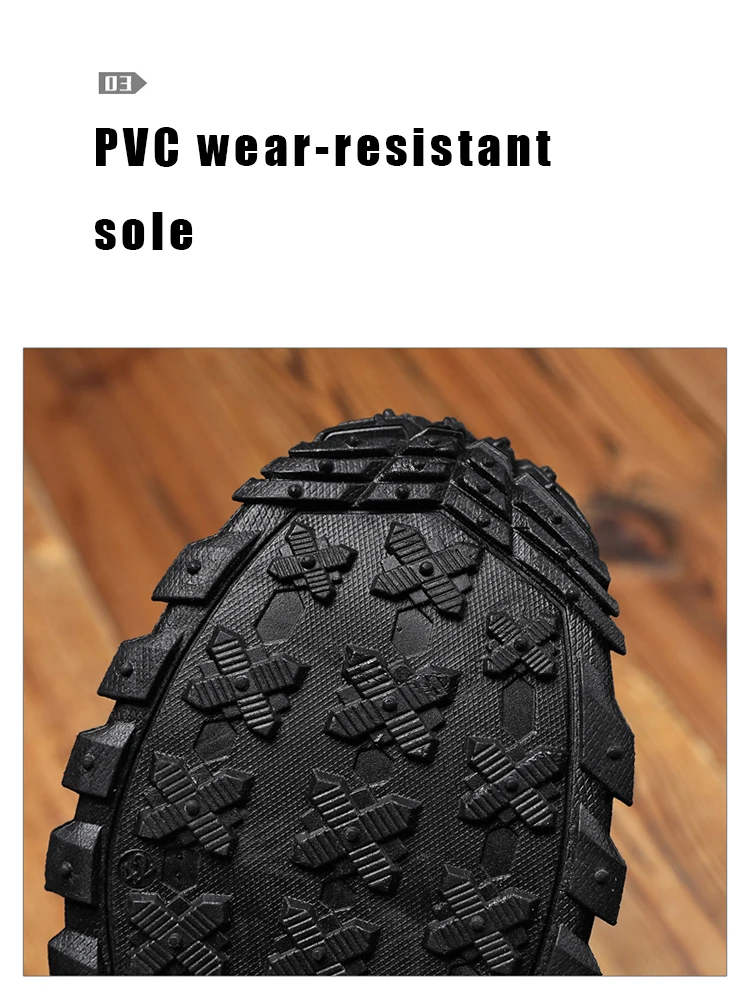Herren-Outdoor-Wanderschuhe mit Farbblockdesign, bequemem Futter, flexibler, rutschfester, gezahnter Außensohle, hervorragendem Halt, geeignet für Outdoor-Wanderungen, Freizeitaktivitäten, Bergsteigen und Camping. – Detail 6