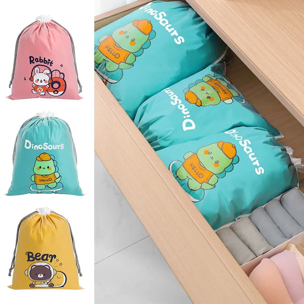 

Разноцветная дорожная сумка для обуви, Пылезащитная Водонепроницаемая двухслойная женская сумка, мультяшная утолщенная сумка для сортировки