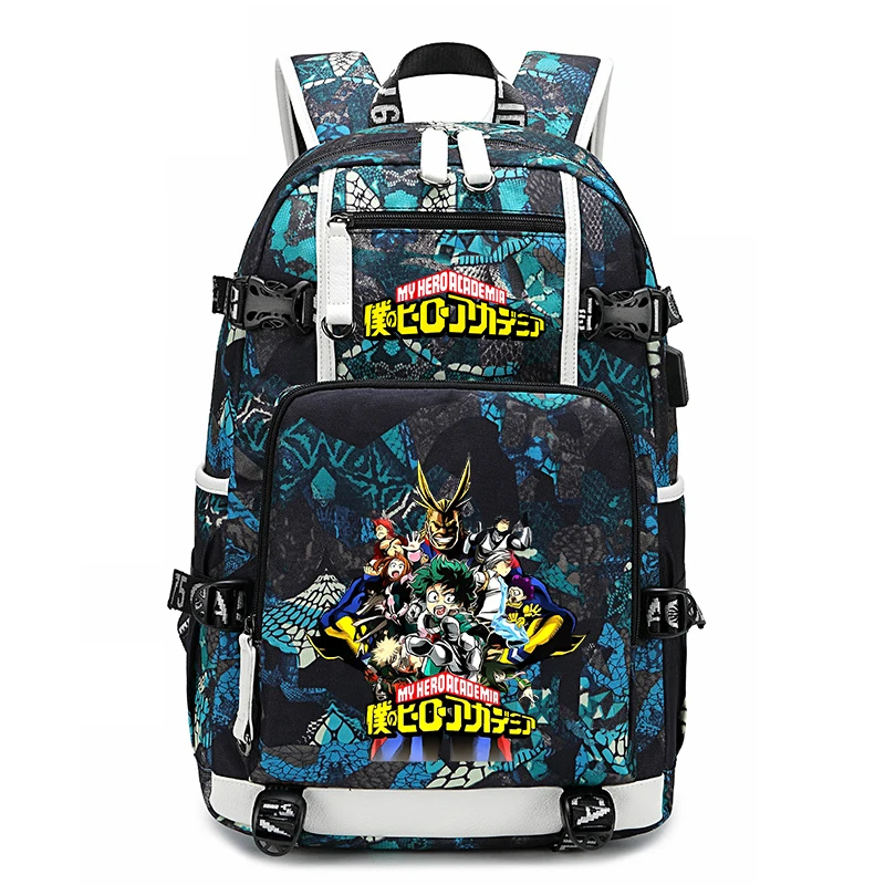 My Hero Academia Anime Student Schoolbag Large Capacity Backpack Youth Outdoor Travel Bag Kids Back to School Gift