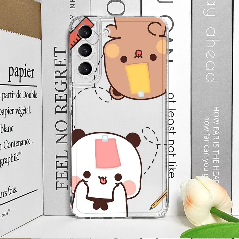 الإبداعية لطيف BUBU DUDU زوجين واضح جراب هاتف ل Vivo 50 لايت V30 V27 V25 V23 برو Y36 Y29 Y76 Y75 Y100 Y04 5G لينة الغطاء الخلفي #3