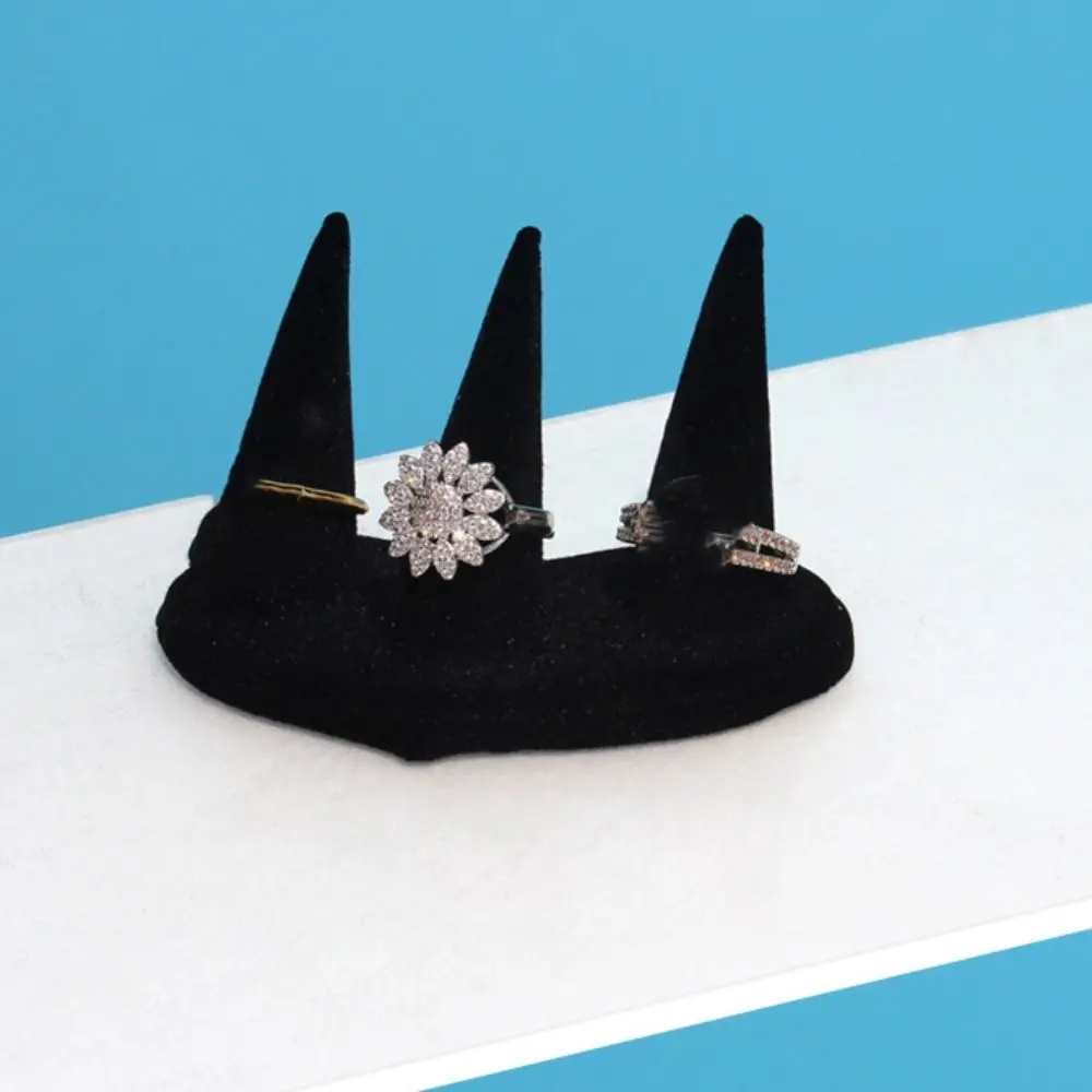 Simple Organizer Rings Display Holder Velvet Ornaments Jewelry Display Rack Storage Bracelet Ring Display Stand Women
