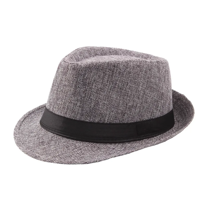 Trendy Breite Krempe Männer Stroh Hut Frauen Sommer Einfarbig Fedoras Jazz Sonne Kappe Outdoor Casual Panama Cowboy Hüte – Detail 2