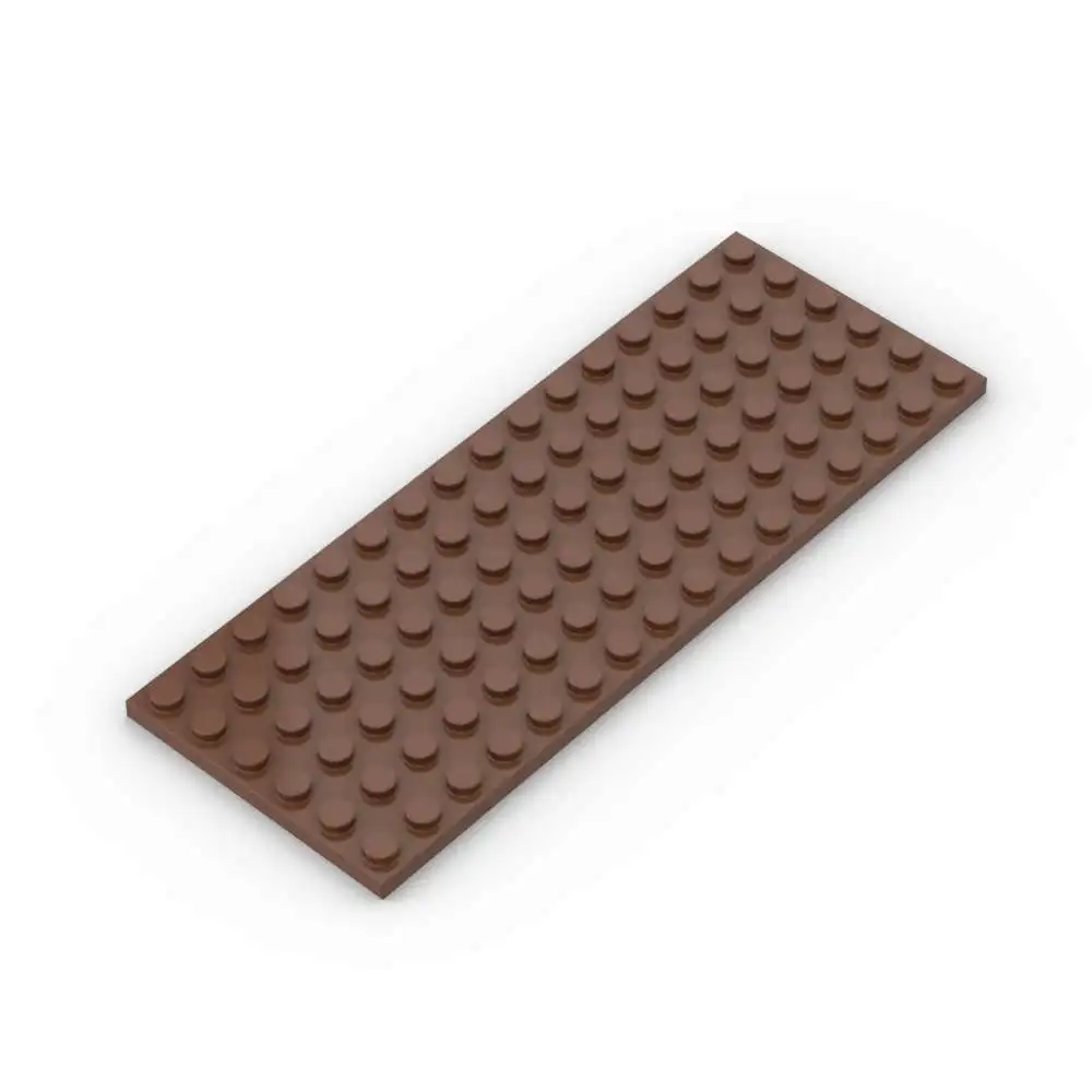 Moc 1 pçs parte tijolos 3027 6x16 placa blocos de construção placa de alta tecnologia casa castelo quebra-cabeça partícula brinquedo diy crianças presente aniversário