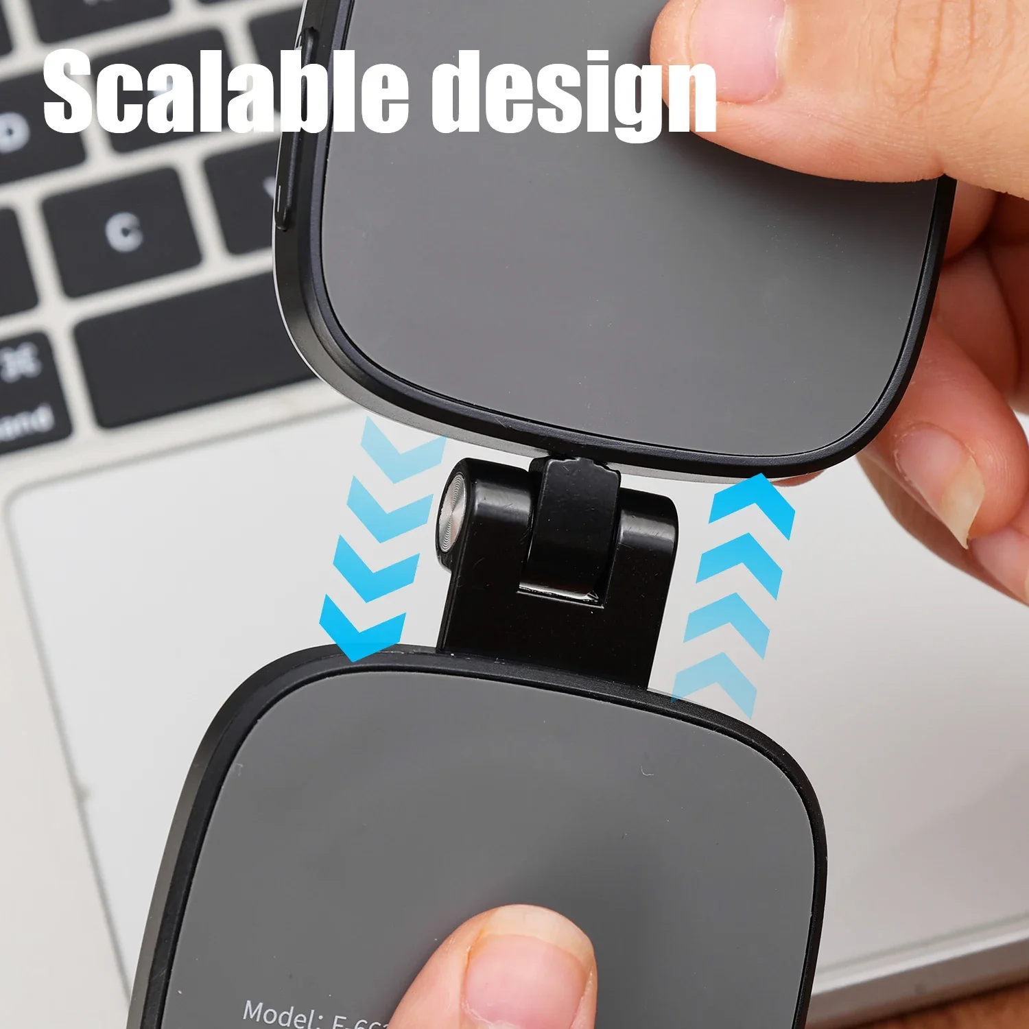 Portable Mini Mirror With Fill Light For iPhone Samsung Mi Universal Magnetic LED Selfie Lights Adjustable Brightness Flashes