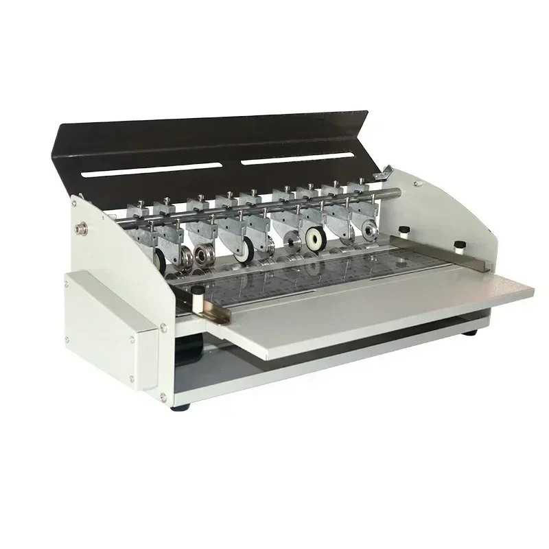 Creasing machine with perforation, fold line, and spine score capabilities; H5000-1 electric creasing machine.