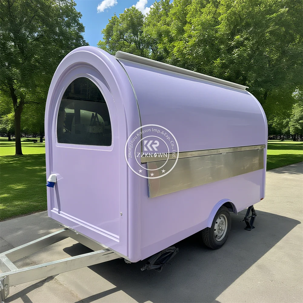 

Concession Food Caravan Coffee Trailer Catering Trailer Mobile Burger Donut Popcorn Ice Cream Cart Food Truck With Full Kitchen