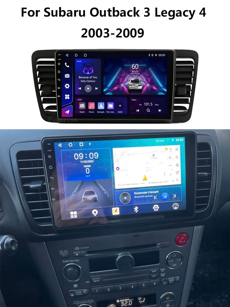 Android 16 Voor Subaru Outback 3 Legacy 4 2003-2009 LHD 2K QLED Android Autoradio Multimedia Video speler GPS Stereo CarPlay 4G - afbeelding 2