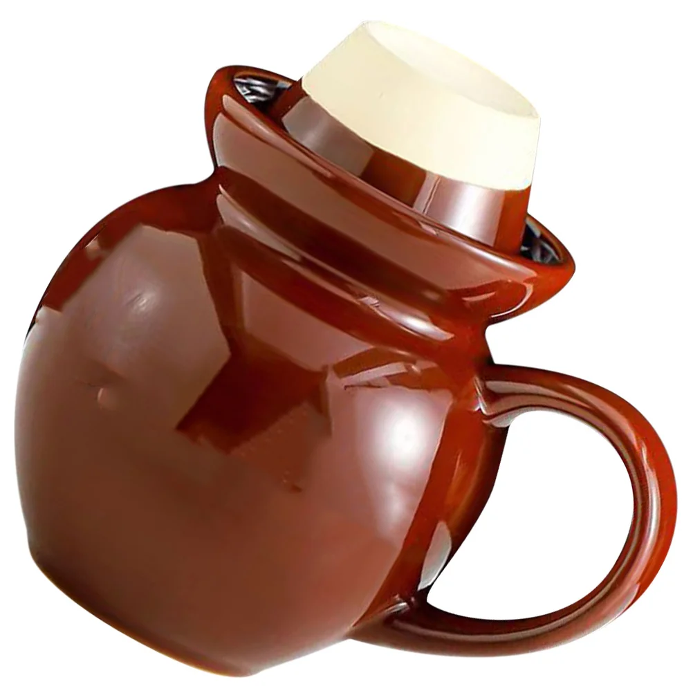 

Pickle Jar Shaped Ceramic Water Mug Unique Milk Cup Home Office Coffee Cup Creative Funny Ceramic Mug Water Cups