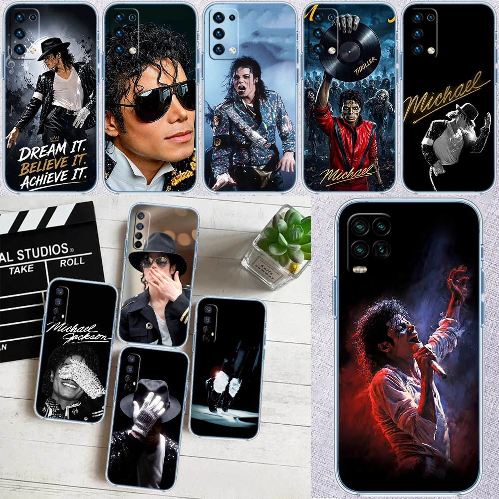 FX46 M-Michaels J-Jacksons Transparent Phone Case for Samsung Galaxy A04 A04S A14 A23 A34 A54 M23 M33 M52 M53