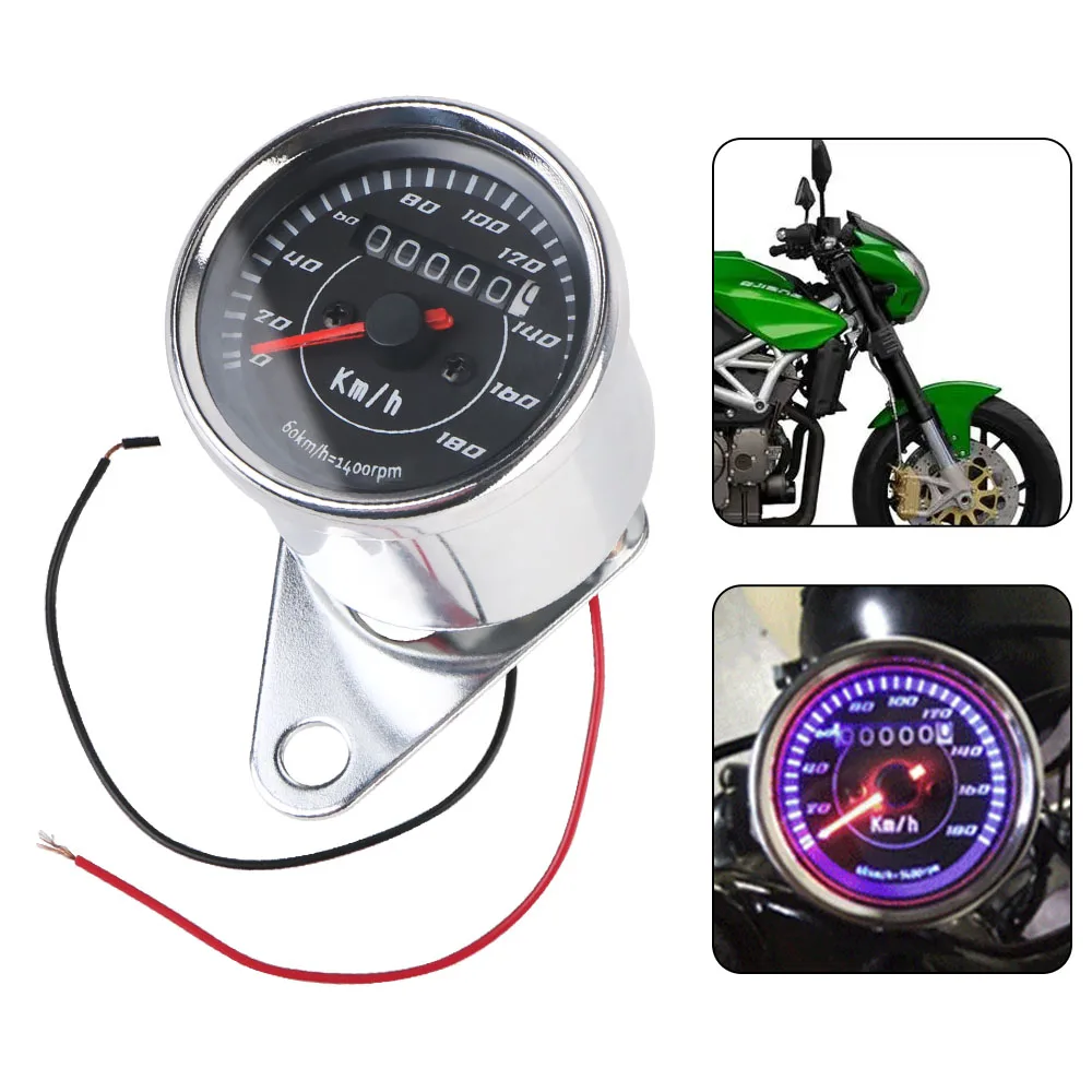 

Motorcycle Modification Instrument With LED Light Universal Auto Gauge Machinery Moto Accessory Tachometer Modified Odometer