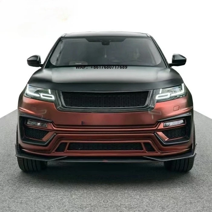 Runde for 17+  Ranger Rover Velar Upgrade Facelift New Design Wide Body Kit FRP Material Front Bumper Rear Bumper