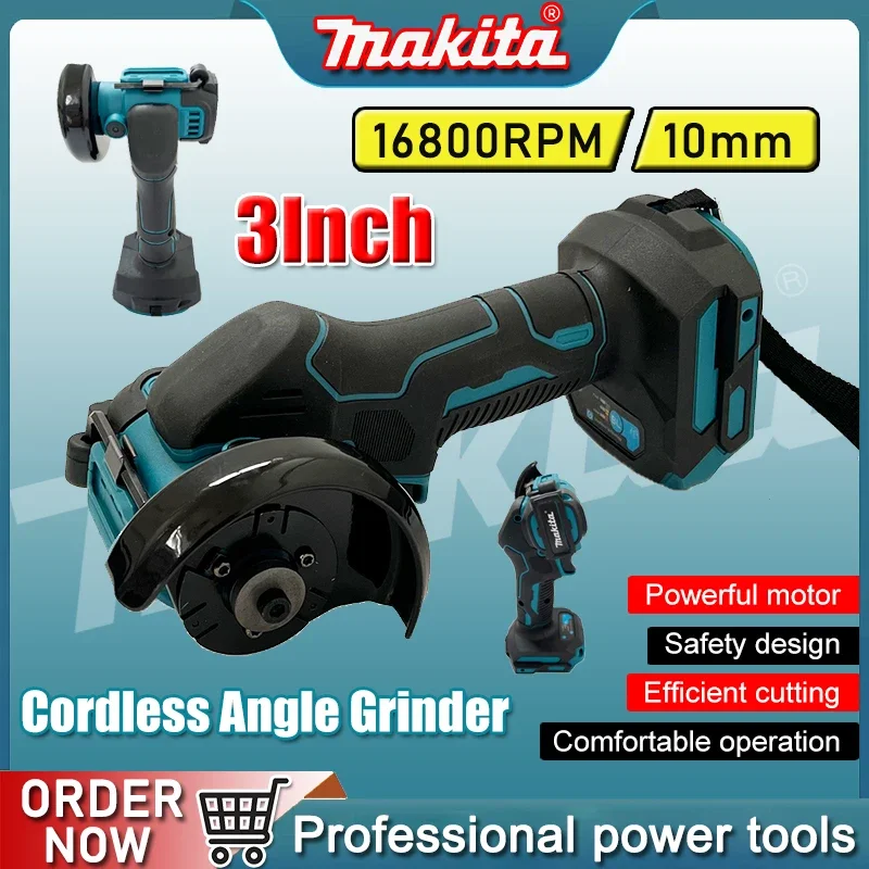 Makita meuleuse d'angle sans fil 3 pouces meuleuse d'angle sans fil 3 pouces outil de coupe électrique outil de coupe scie circulaire outil électrique