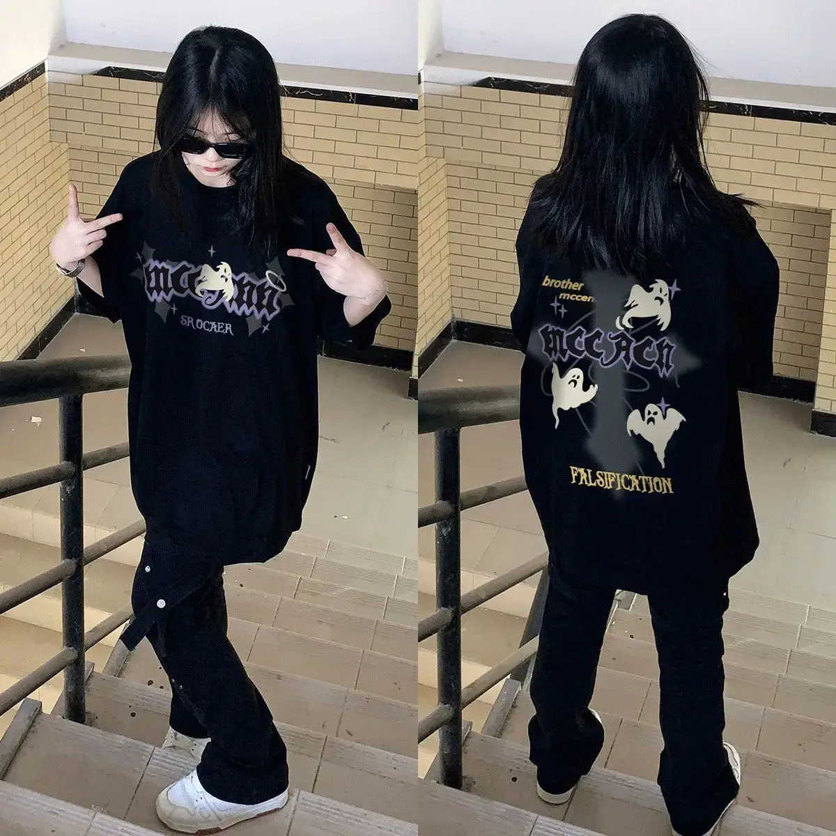 

Short Sleeve T-Shirts Womens Lace Soft Neutral Cotton Comfortable Relaxed Fit Feminine Casual Elegant Summer Sweet Stylish Style