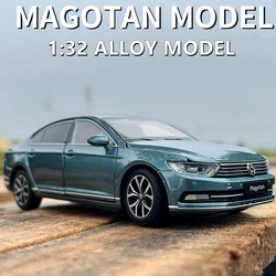 1:32 Volkswagens Magotan PASSAT Alloy Car Model Diecast Metal Toy Vehicles Car Model Simulation Sound Light Collection Gift