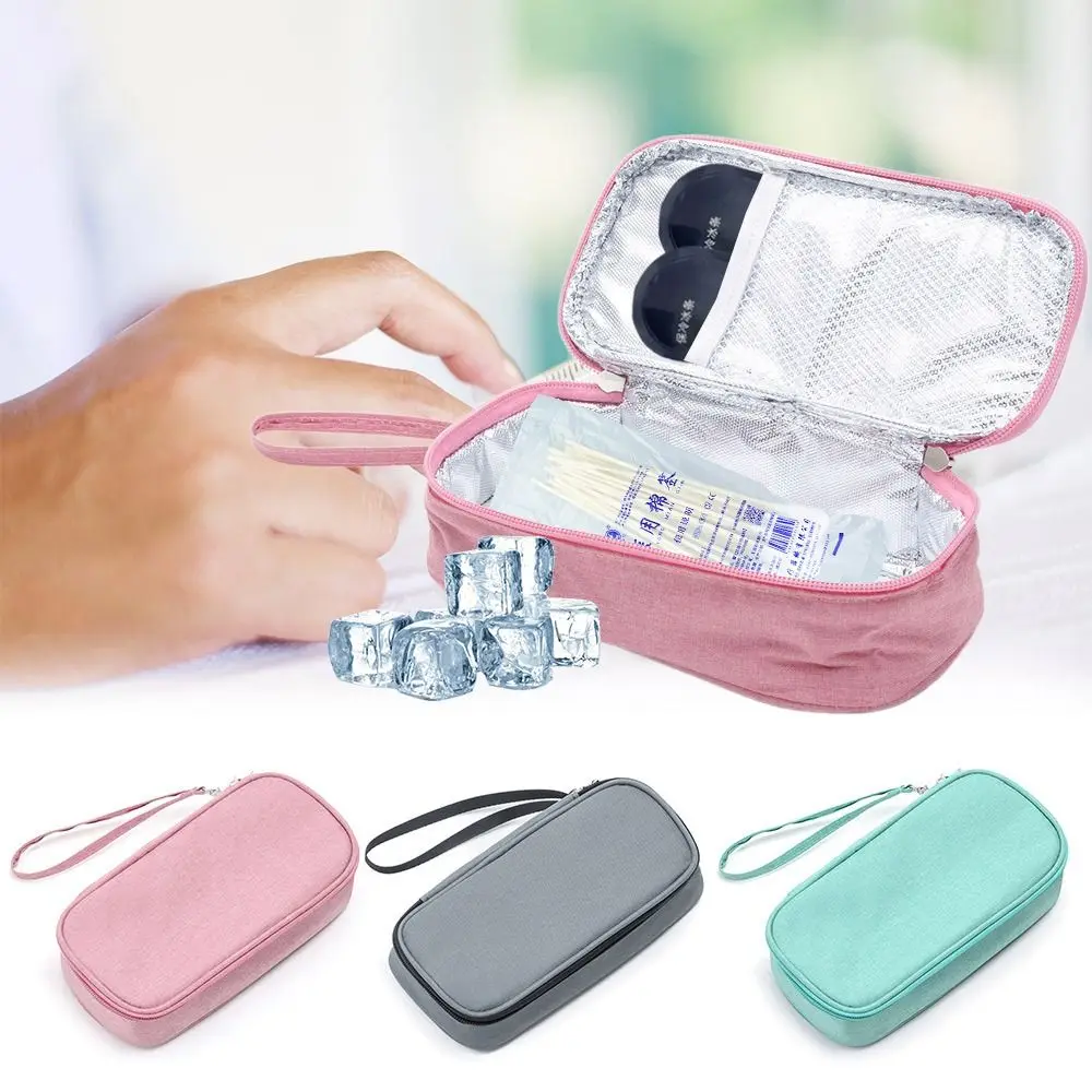 Portable without Gel Thermal Insulated Drug Freezer for Diabetes Insulin Cooling Bag Medicla Cooler Pill Protector