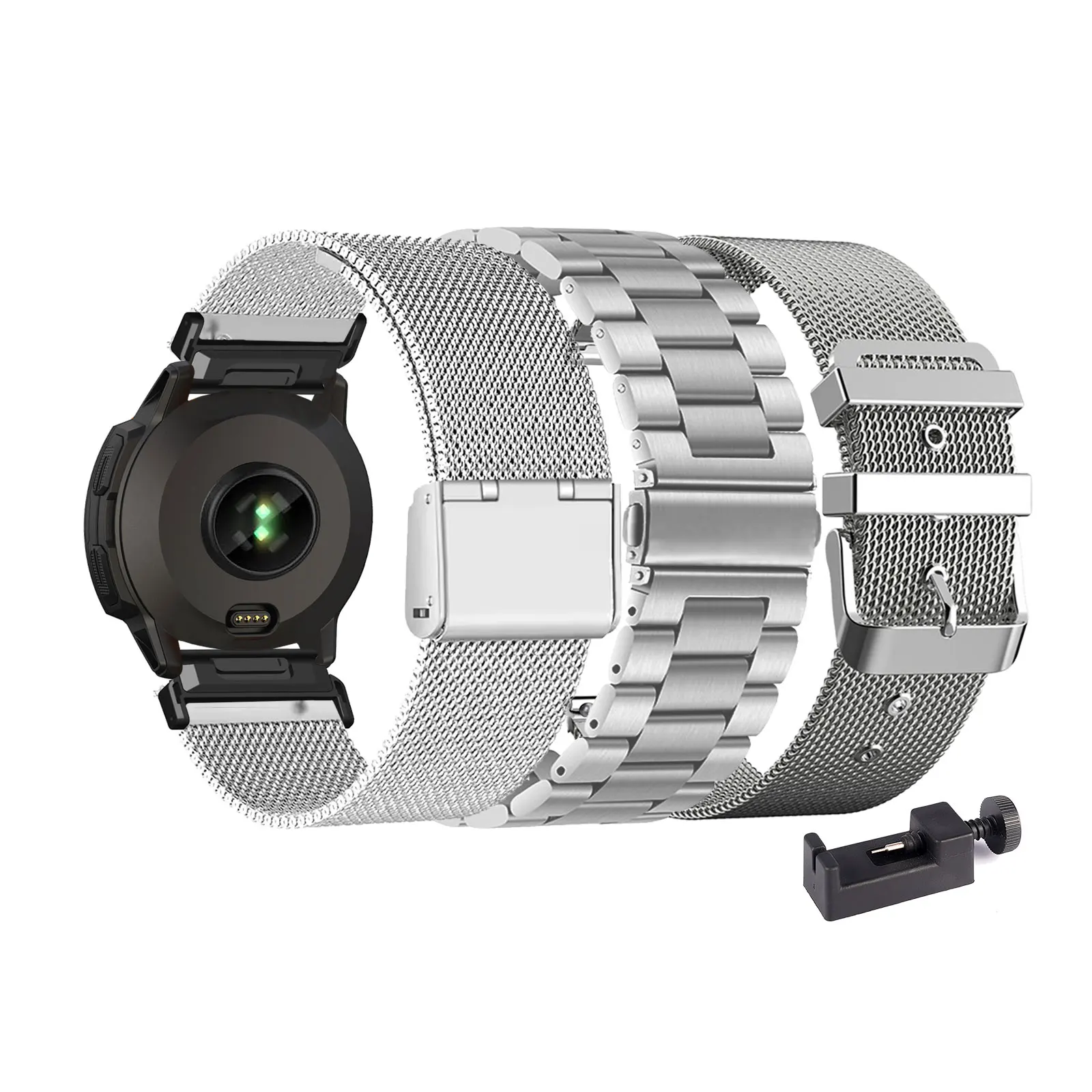 

3 металлических ремешка для Garmin Instinct 3 45 мм/Instinct E 45 мм, ремешок для Garmin Instinct 3 50 мм/Instinct 2X для мужчин и женщин