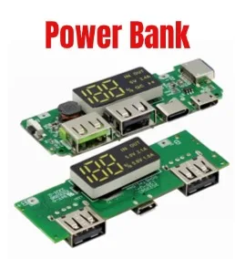 Módulo de Carregamento Power Bank com Display Digital Verde e Saída USB Dupla para Bateria de 20000mAh DIY Portátil para Acessórios de Carregador