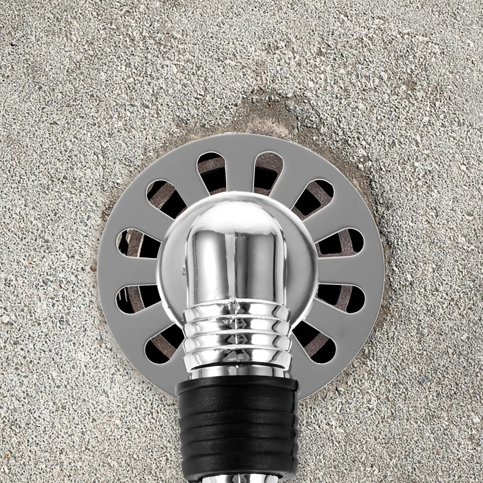 Stainless Steel Floor Drain Pipe Connector 90 Degree Elbow Joint for Washing Machine Wastewater Outlet