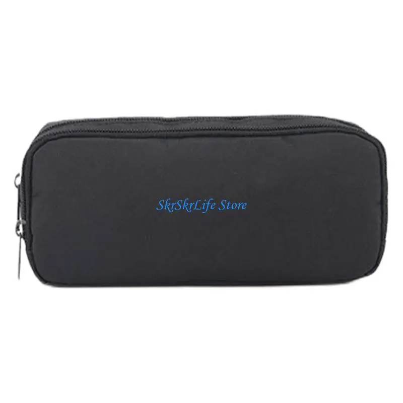 

E65E Large Capacity Oxford Fabric Pencil Case Multiple Compartments Pen Hold Bag